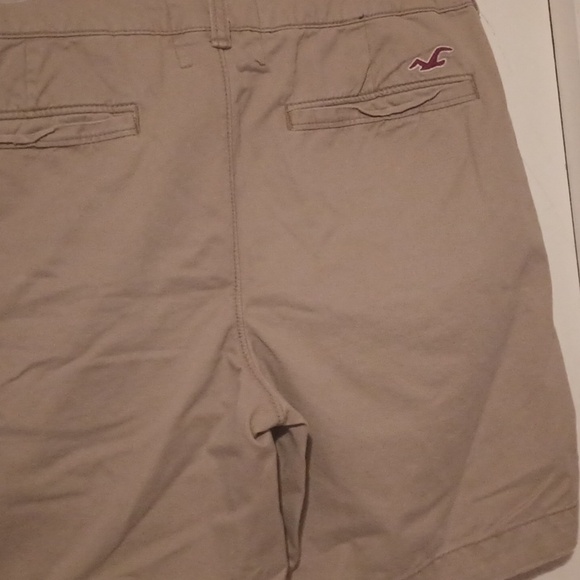 Men's Hollister Shorts Buttonfly Khaki - Picture 5 of 5